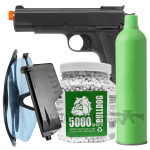HG123 Airsoft Gas Pistol Bundle Set