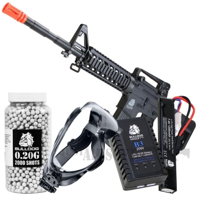 Bulldog M4PG RIS AEG Airsoft Rifle Bundle Offer Set 11