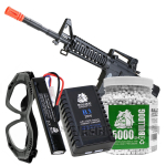 Bulldog M4PG RIS AEG Airsoft Rifle Bundle Offer Set