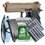 SRC HI CAPA 4 3 Desert Co2 Blowback Pistol Bundle Set