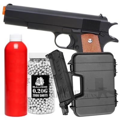 HG121 Airsoft Gas Pistol Bundle Set ft6