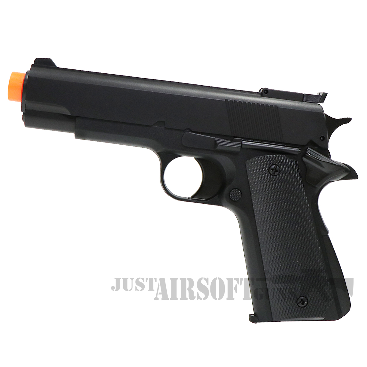 HFC Airsoft Gas Mini Pistol Non-BlowBack with Mock Suppressor - SILVER
