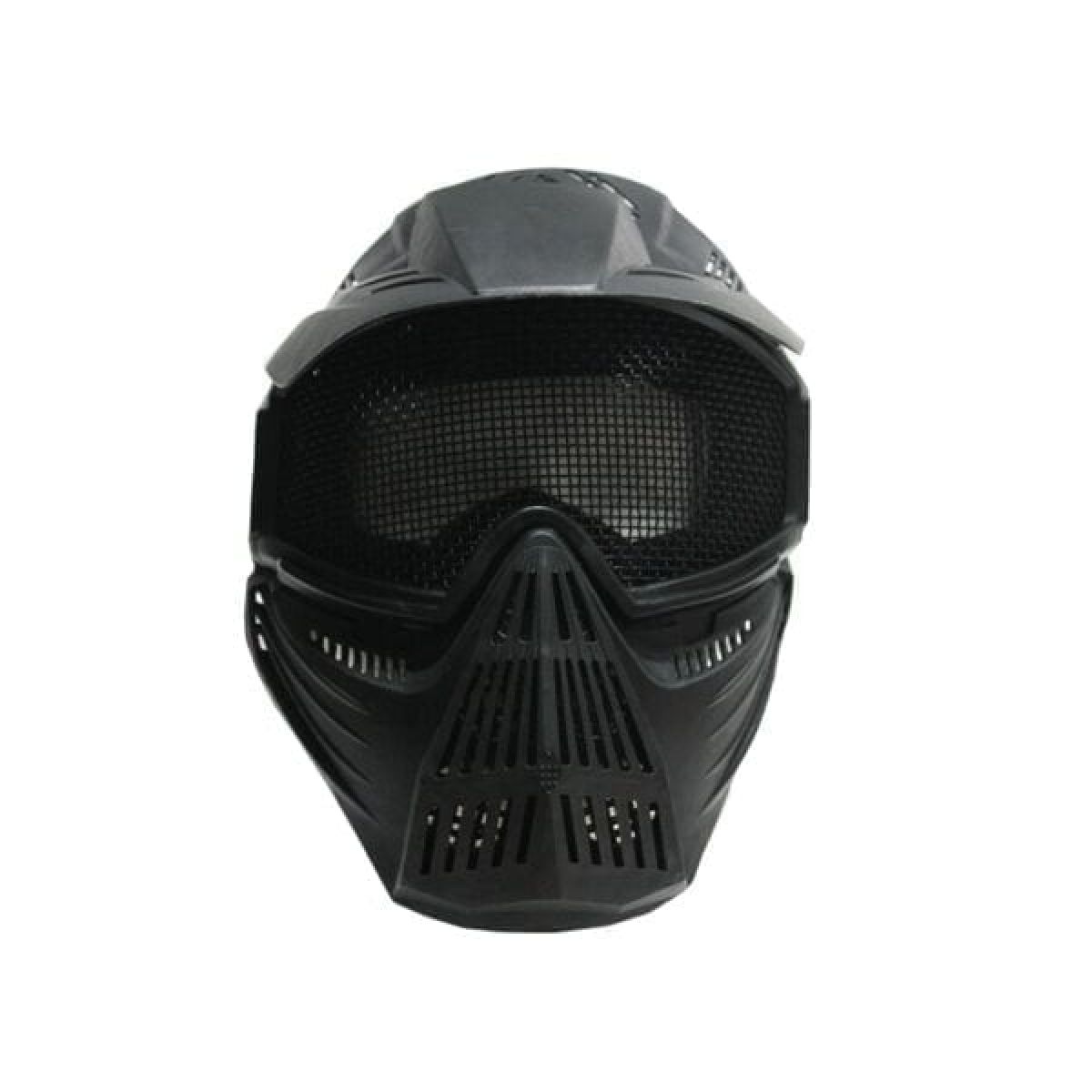 Airsoft Pro Mask Black Metal Mesh with 270 Degree of View