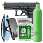 Glock G19 Gas Blowback Airsoft Pistol Bundle Set