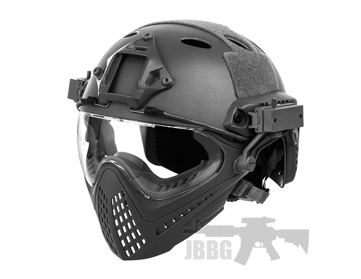 WoSport Piloteer Fast Helmet  Face  Mask  BLACK Just 