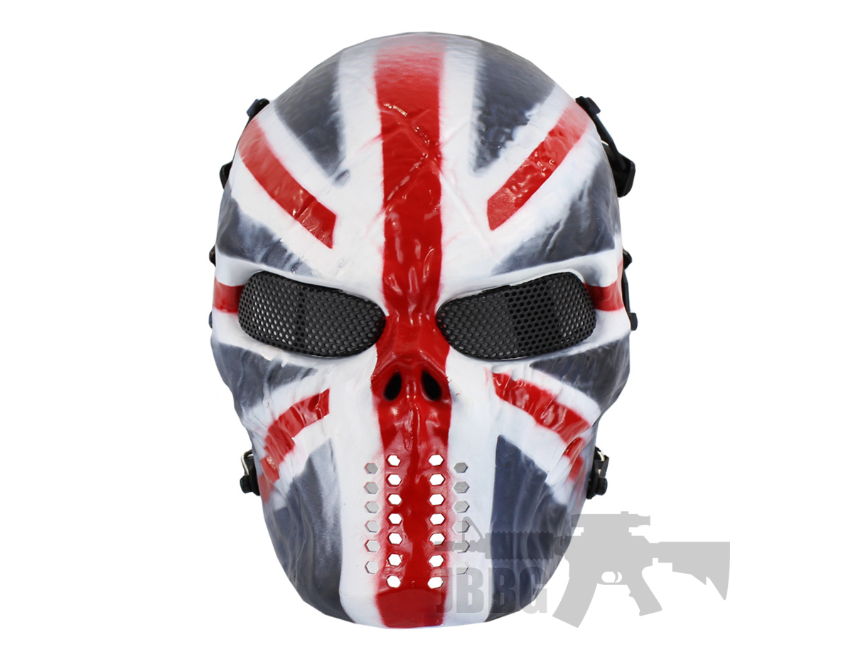 Painted Skull Airsoft UK Team Mask Just Airsoft Guns