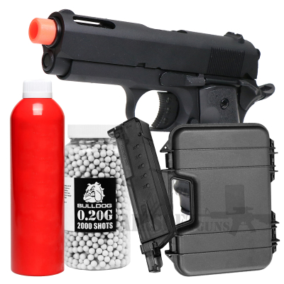 SRV 10 1911 GBB Airsoft Pistol Bundle Set e45