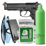 C HG 190 Airsoft Gas Blowback Pistol Bundle Set