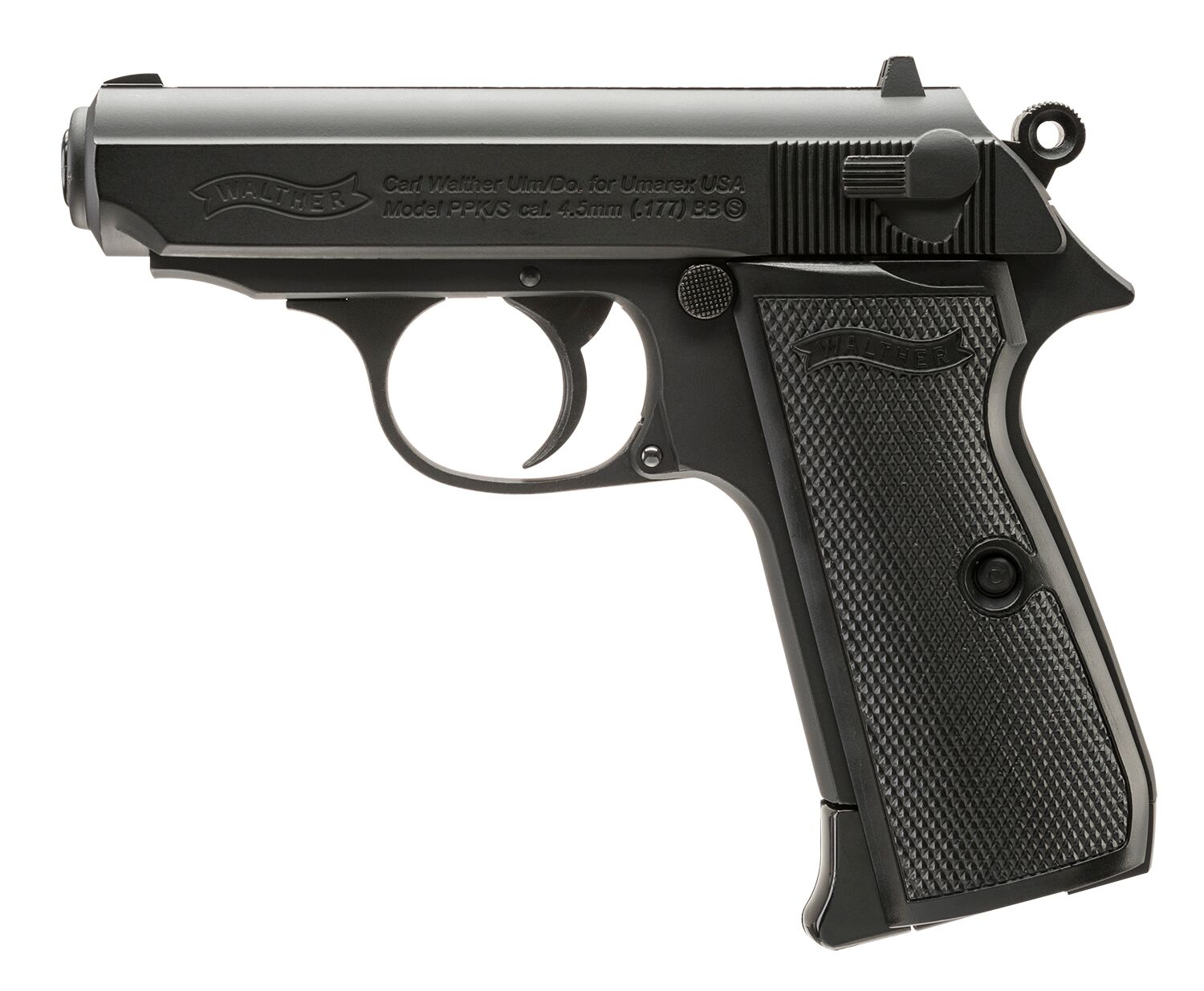 WALTHER PPK/S .177 BLACK CO2 powered Air Gun Just Airsoft Guns