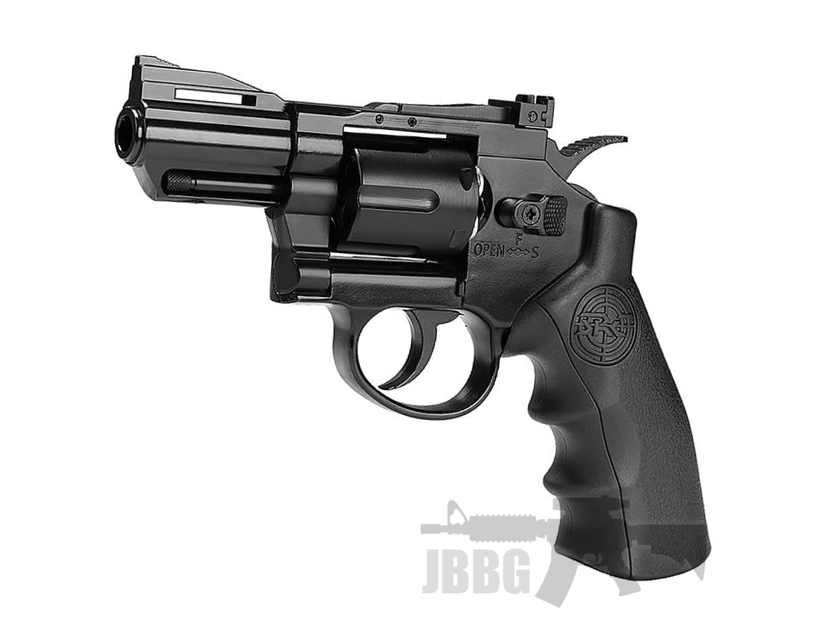 SRC 2.5 Inch Titan Metal Co2 Airsoft Revolver Black - Just Airsoft Guns