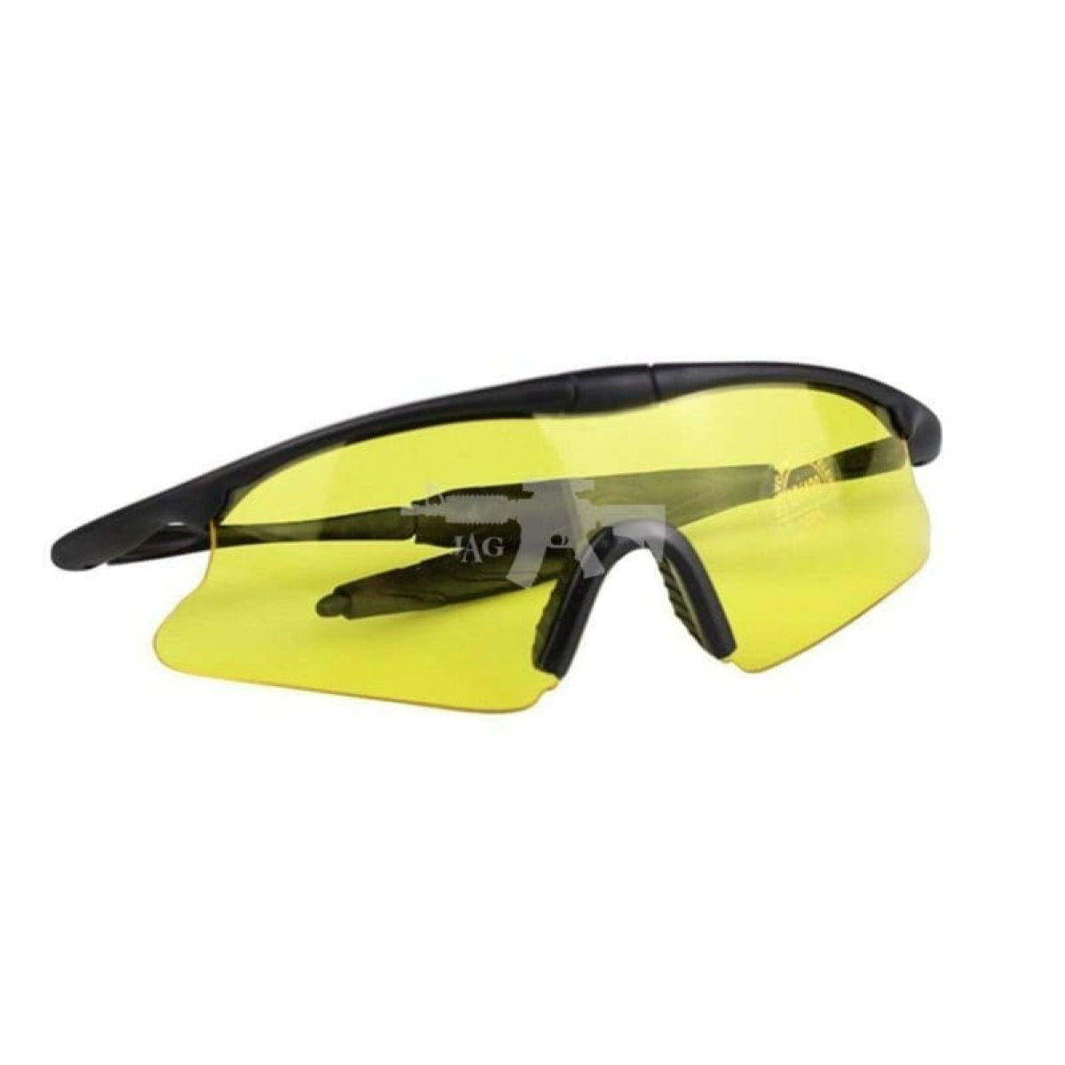 Clay Airsoft Shooting Safety Glasses Low Light Yellow Shatterproof Lenses EN166F 