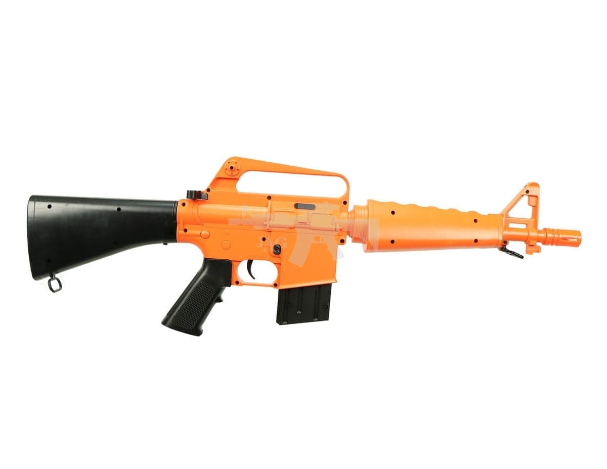 Details about   Limited Edition Double Eagle M308 SPRING AIRSOFT RIFLE Gun Orange & 2000 BBs 