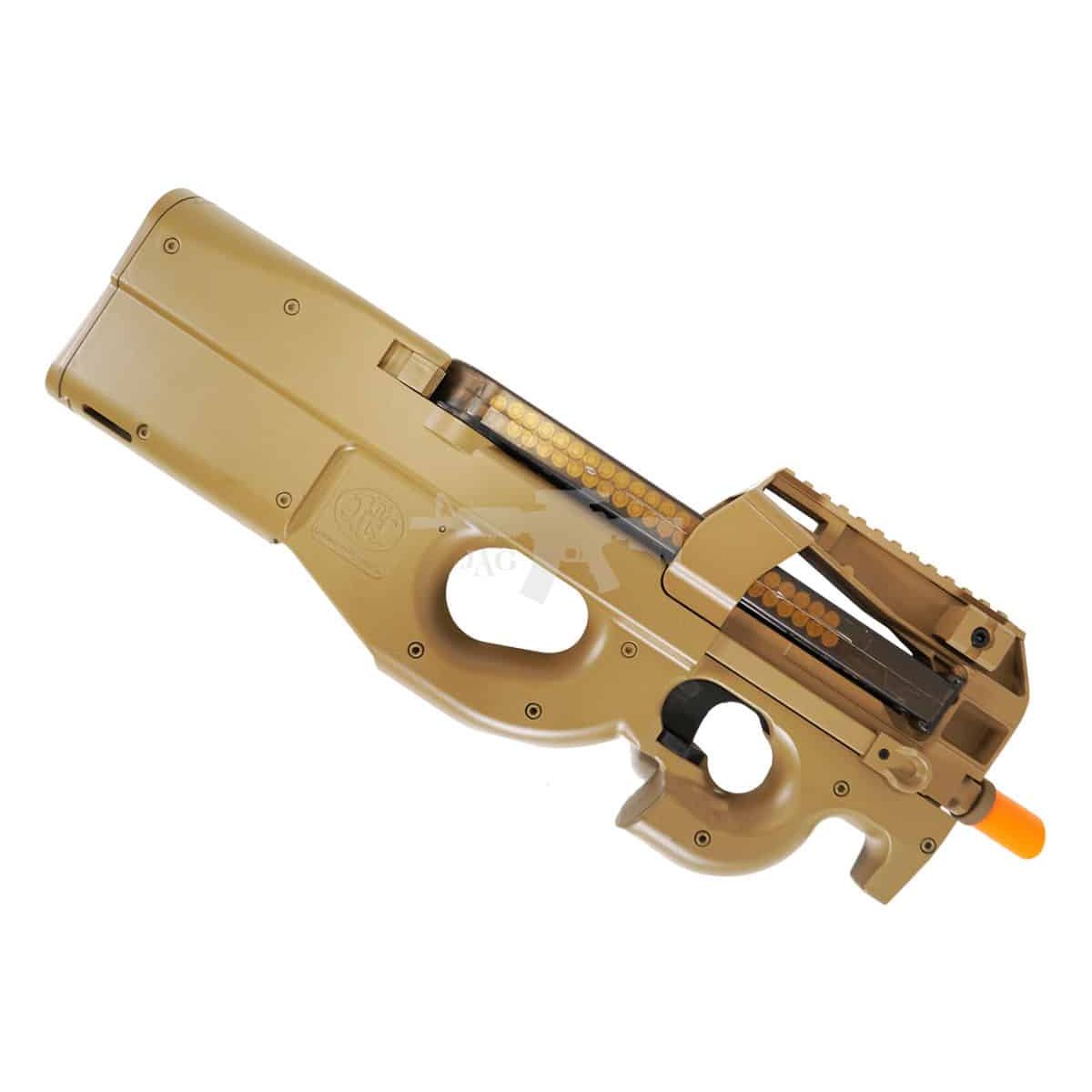 FN-HERSTAL-P90-METAL-POLYMER-AIRSOFT-ELECTRIC-GUN-IN-TAN Uploaded ToFN HERSTAL P90 METAL POLYMER AIRSOFT ELECTRIC GUN IN TAN