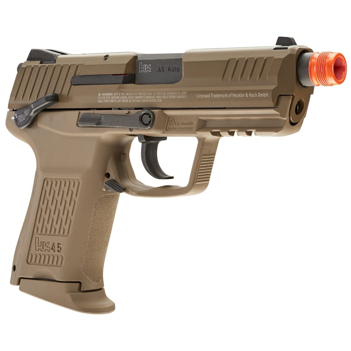 HK 45CT GBB FDE AIRSOFT GAS PISTOL – TAN