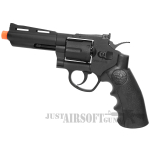 SRC 4 Inch Titan Metal Co2 Airsoft Revolver Black 1