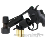 SRC 4 Inch Titan Metal Co2 Airsoft Revolver Black mag