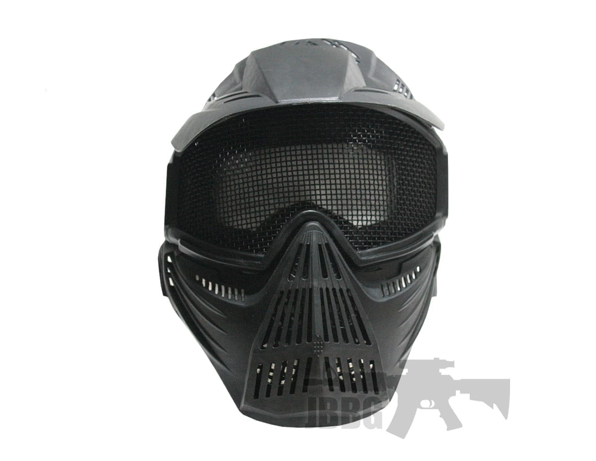 Black Airsoft Pro Mesh Mask Just Airsoft Guns