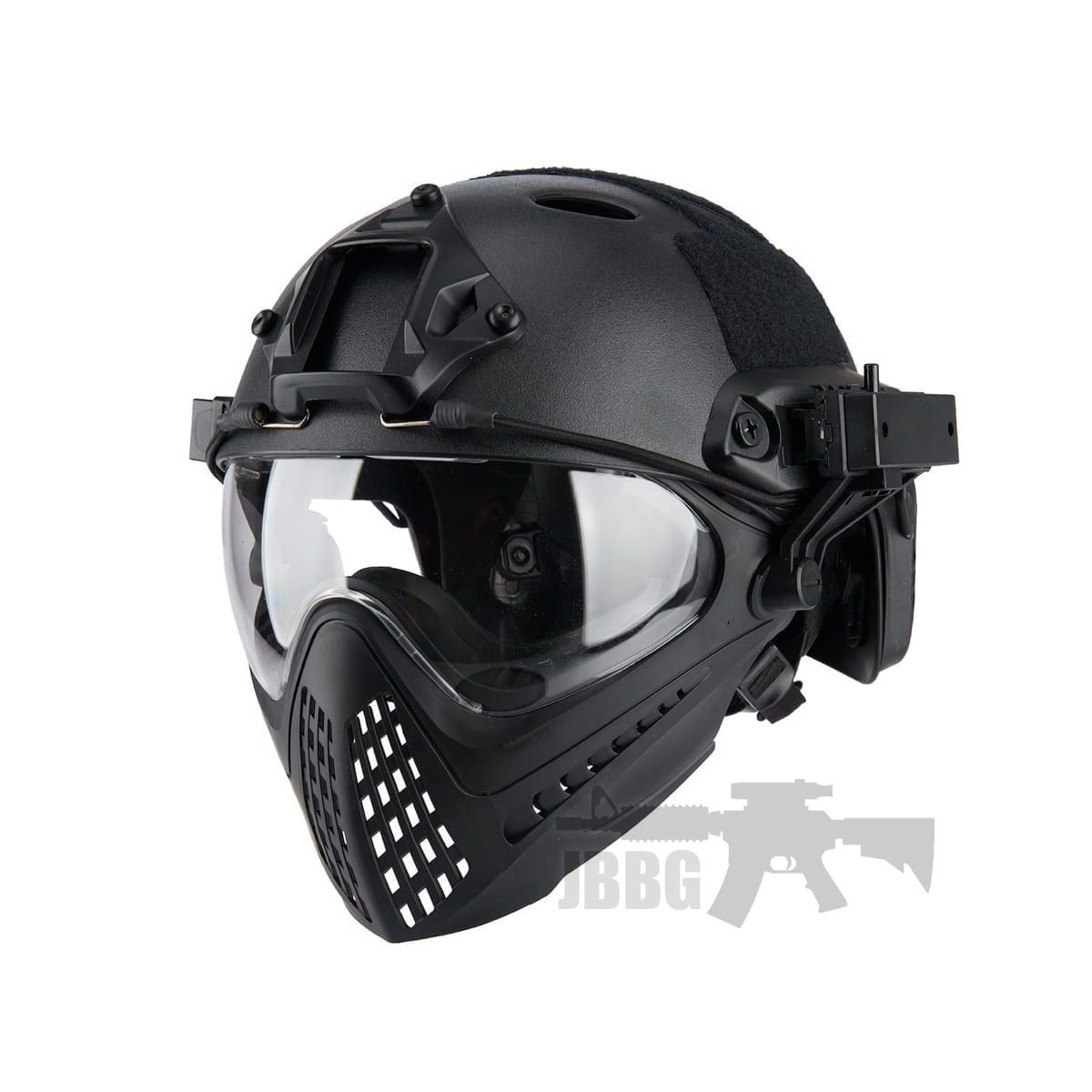 Wosport Piloteer Fast Helmet Face Mask Black