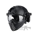 Wosport Piloteer Fast Helmet Face Mask Black
