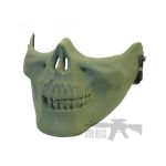 green skull face mask 445