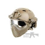 WOSPORT PILOTEER FAST HELMET FACE MASK TAN