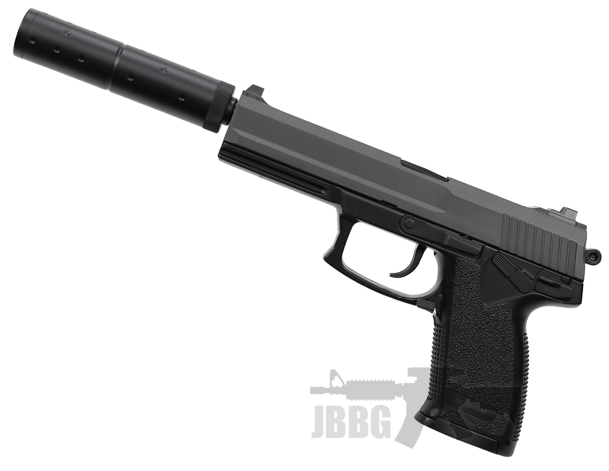 M23 HK23 Airsoft Spring Pistol with Silencer