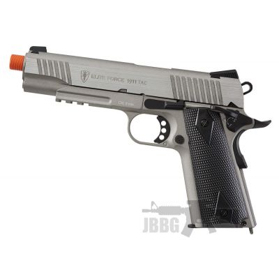 Elite Force 1911 Tac Co2 Semi Auto Full Metal Blowback Airsoft Pistol Stainless – 6MM