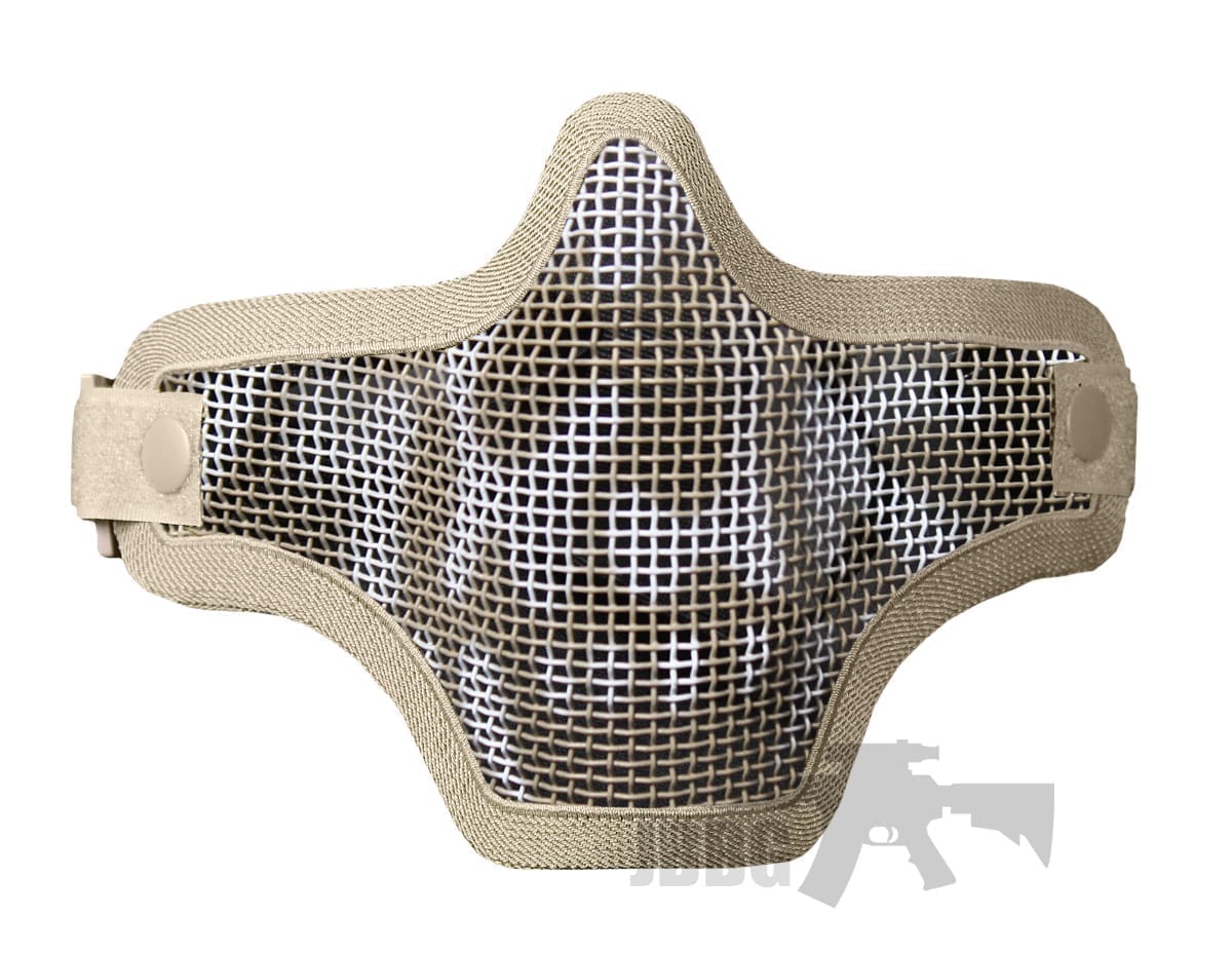 Lower Mesh Airsoft Mask Tan Just Airsoft Guns
