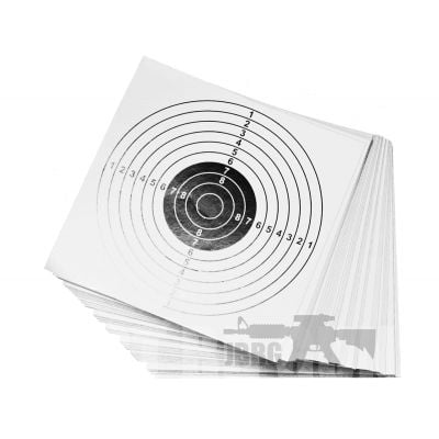 100 Card Airsoft Targets White US