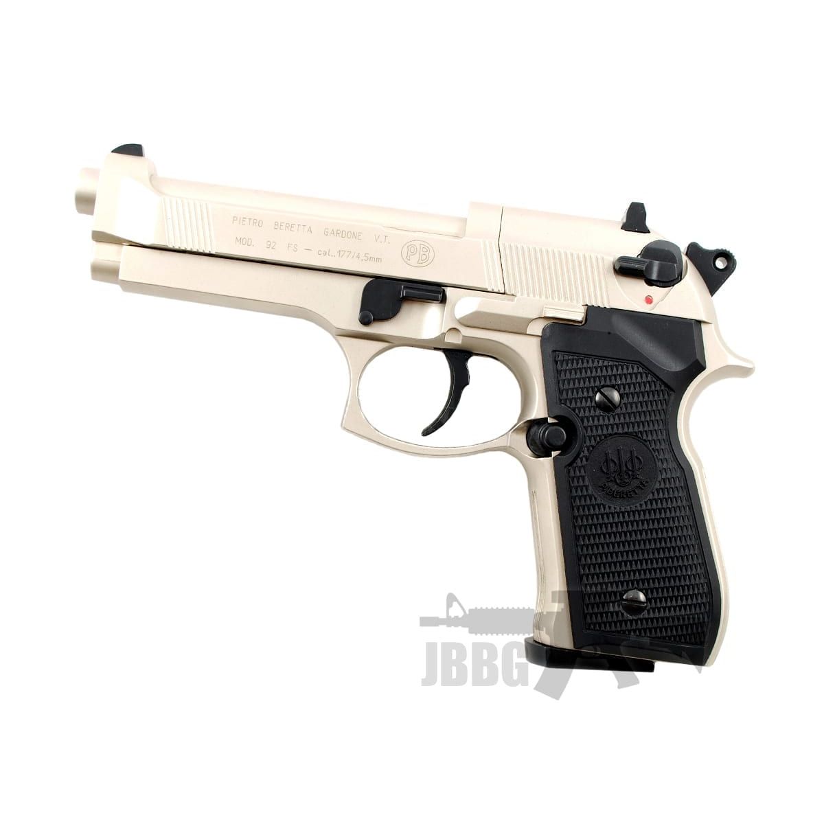 Umarex Beretta M92 Fs Co2 Air Pistol – Nickel .177 Cal Airgun Not Airsoft
