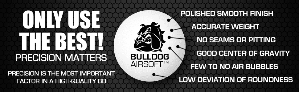 Bulldog Biodegradable 1000 Airsoft BB 0.20g White