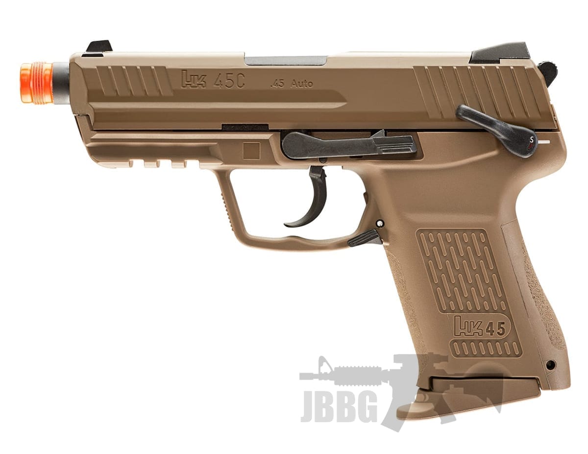 HK 45CT Gas Blowback FDE Airsoft Gas Pistol – Tan – 6MM