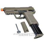 HK 45CT Gas Blowback FDE Airsoft Gas Pistol Tan 8