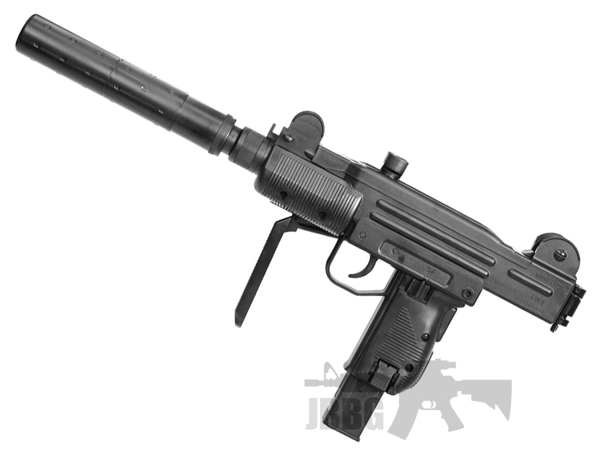 【期間限定特価】 Uzi Mini 4.5 Just | Suppressor W/mock Blowback Bb Steel トイガン