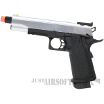 SRC Hi Capa 5 1 Silver Gas Blowback Airsoft Pistol 1