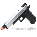 SRC Hi Capa 5 1 Silver Gas Blowback Airsoft Pistol 6