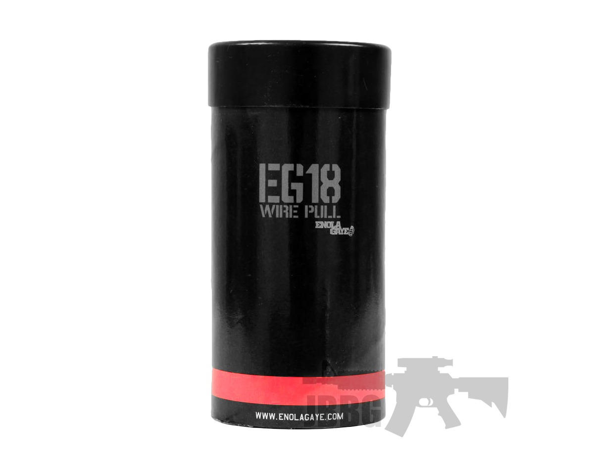 Enola Gaye Wire Pull EG18 Red Smoke Grenade