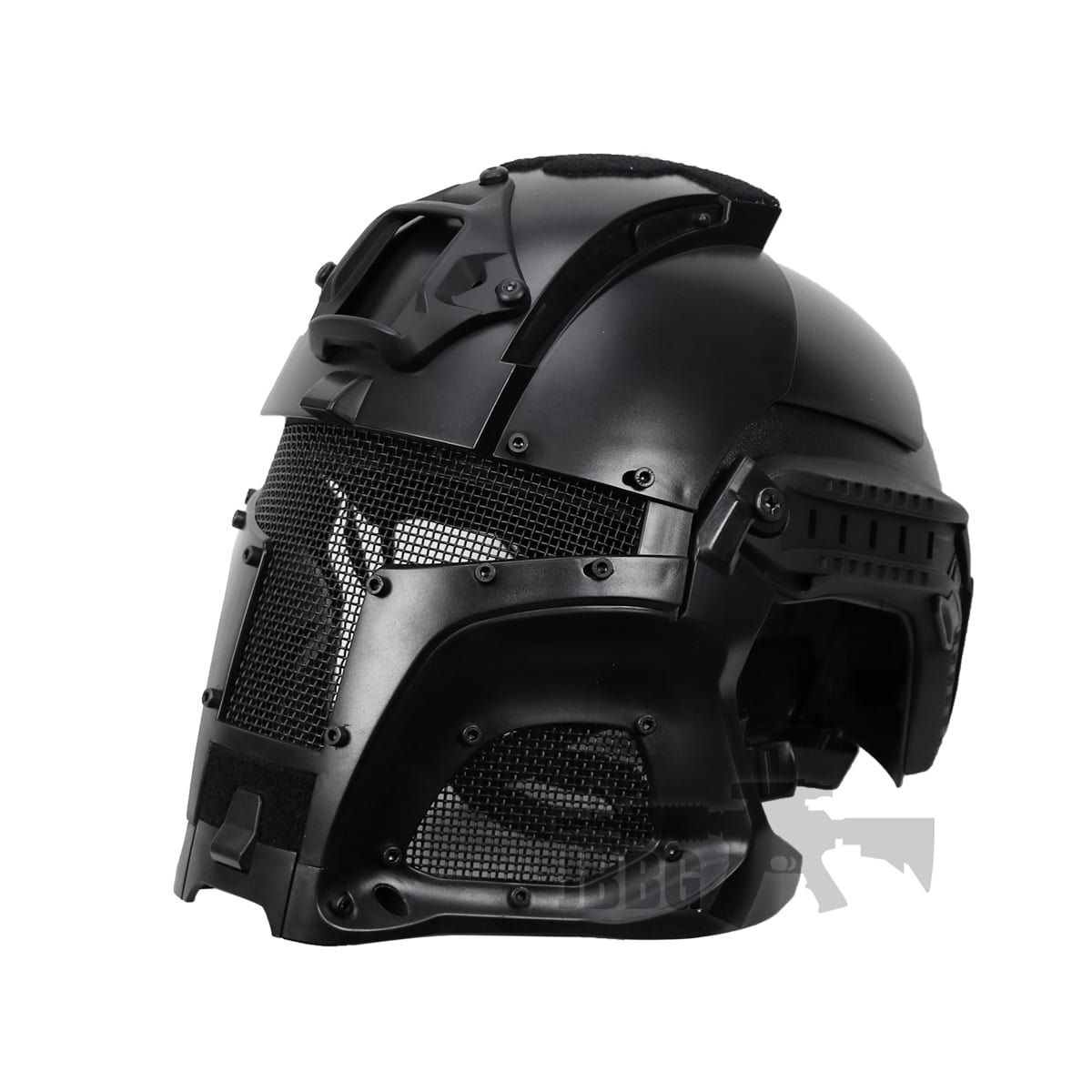 Special Forces Black Protective Full Face Mask Hockey Airsoft Plastic ABS  Shield