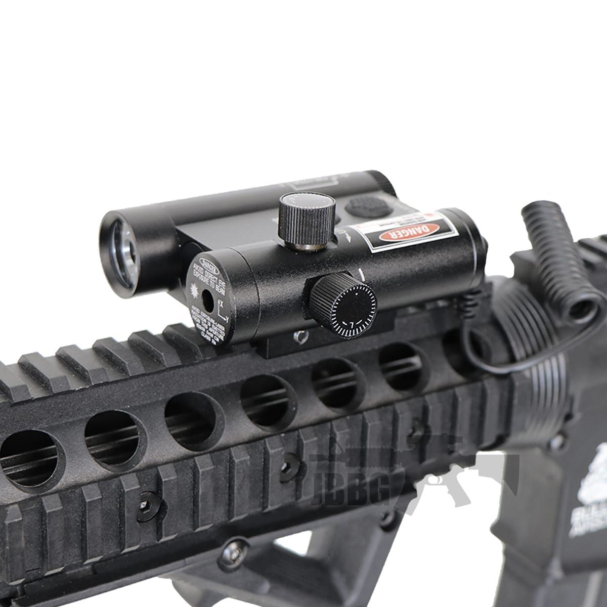 Military Grade Dual Laser and Flashlight Combo Rail Unit