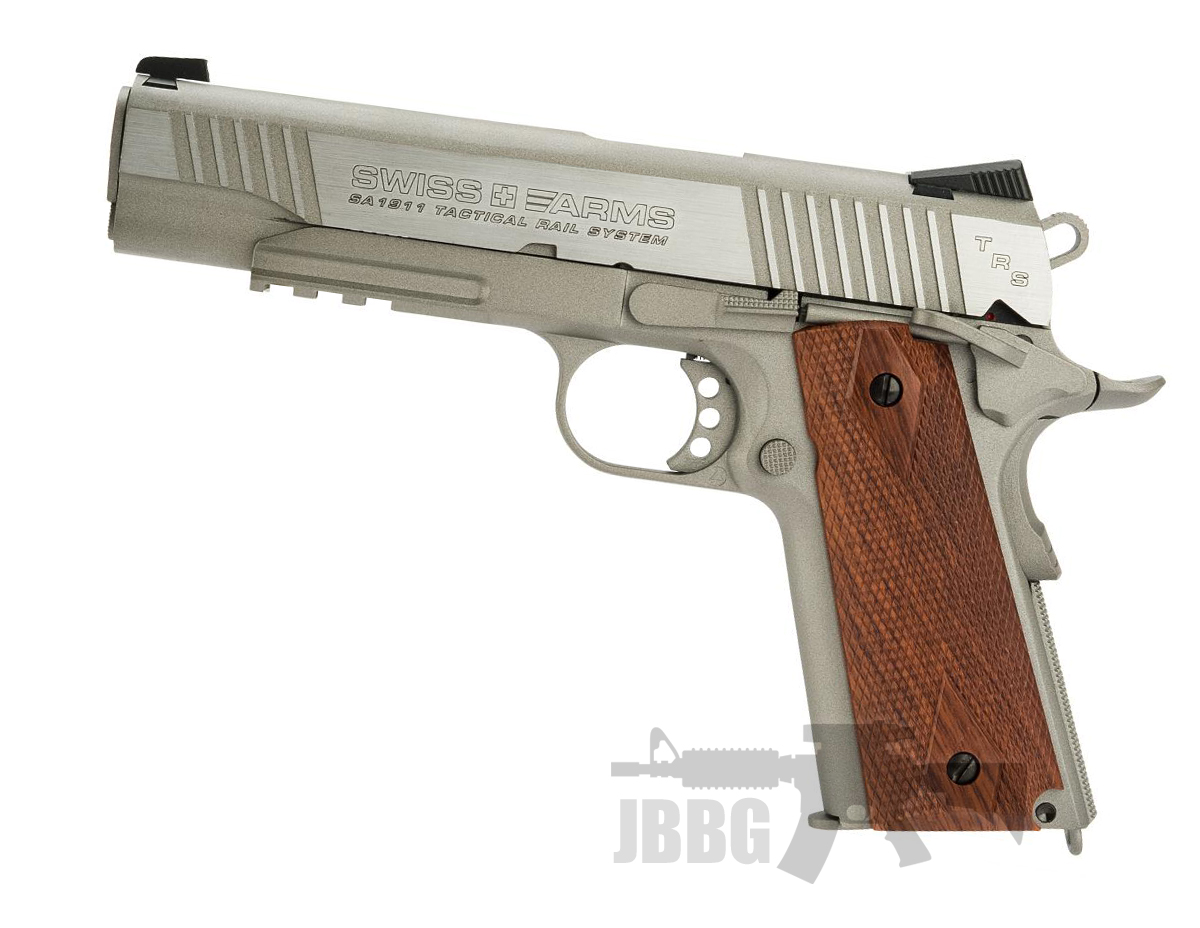 Swiss Arms SA 1911 MRP CO2 Powered Blowback Silver Air Pistol