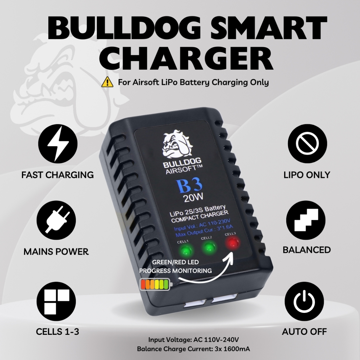 bulldog smart charger b3 info