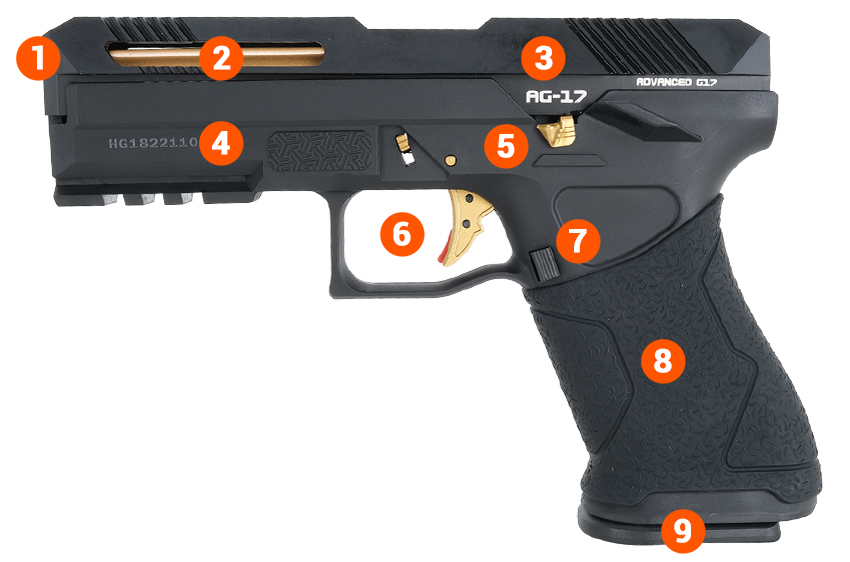 HG182 airsoft pistol info