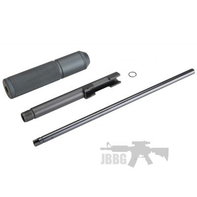 KLI Black Extended Barrel Plus Inner Barrel and Silencer