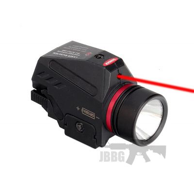 Tactical LED Weapon Gen Light Flashlight Red Dot Laser Sight