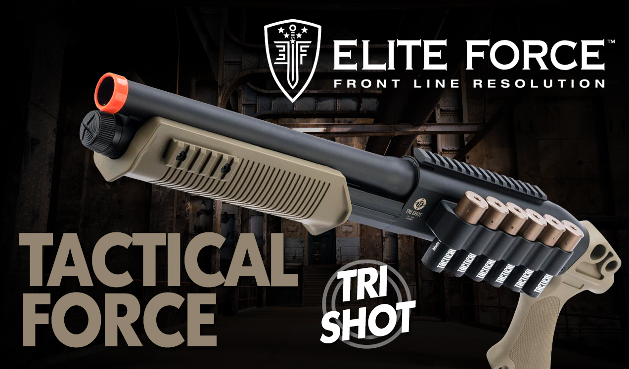 airsoft guns Tactical Force Tri Shot Airsoft Shotgun 2