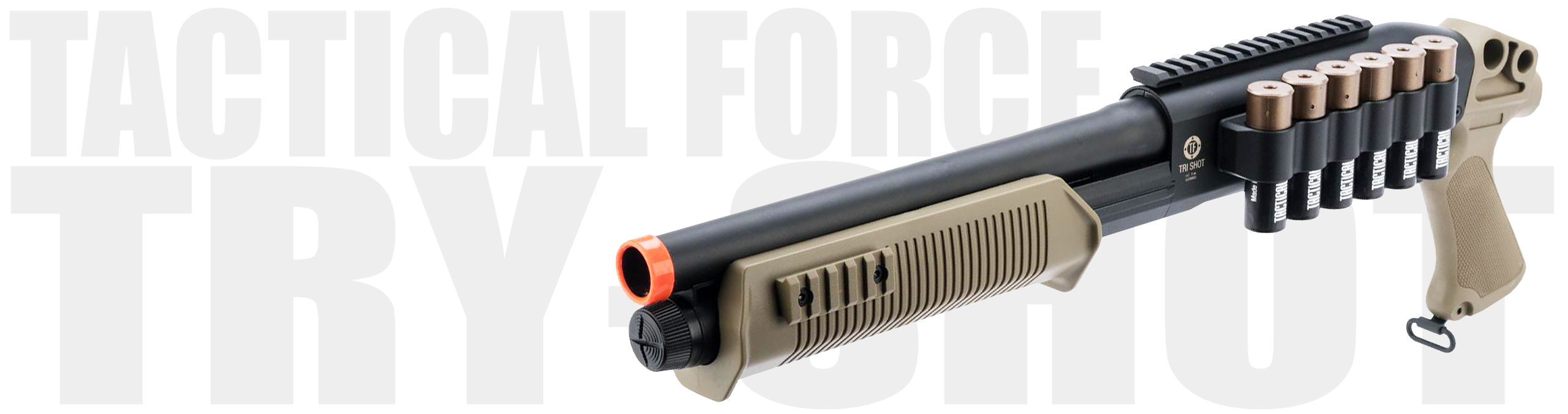 Tactical Force Tri-Shot Airsoft Shotgun 6mm