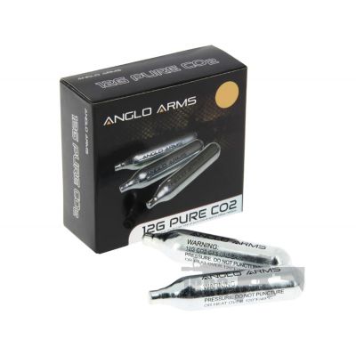 25 ANGLO ARMS 12g Gram CO2 Capsule Cartridge Set