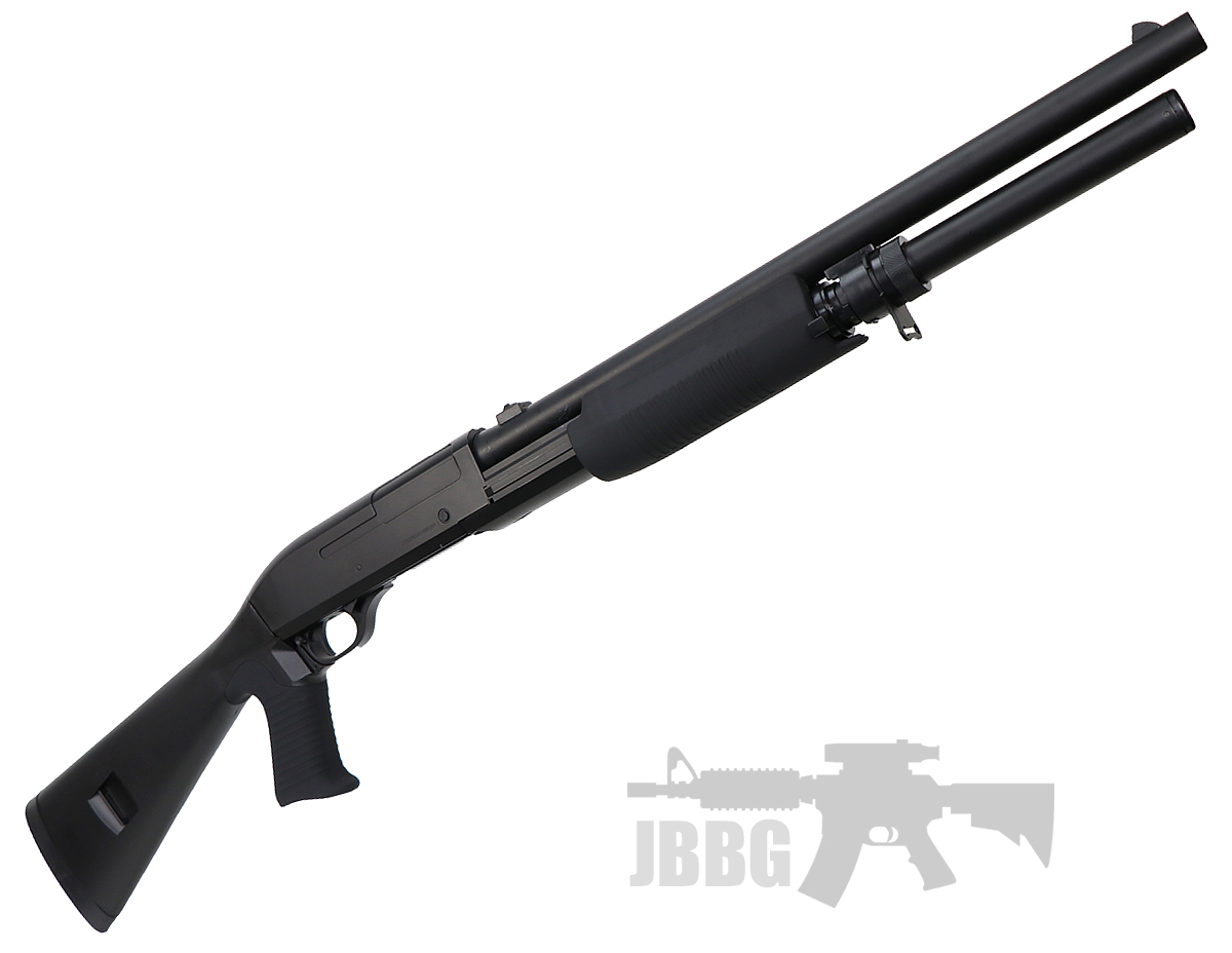 M56AL Pump Action Spring Powered Airsoft Shotgun Just Airsoft Guns