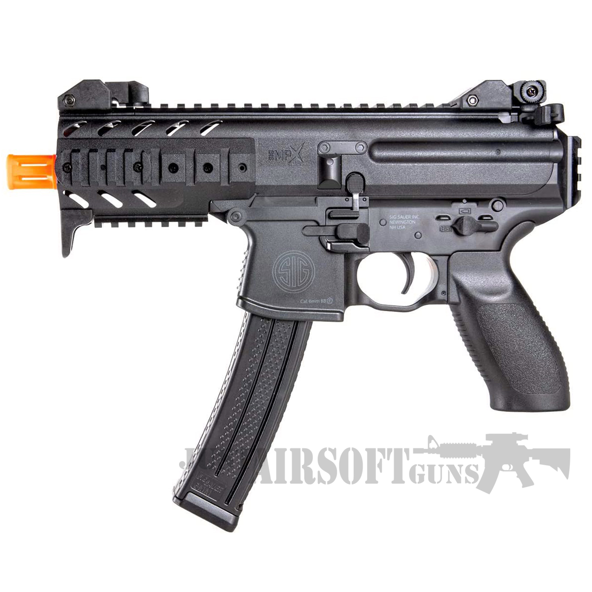  SIG SAUER SIG1 MPX Spring Operated Single-Shot Airsoft Rifle,  Molded Polymer Construction for Enhanced Durability