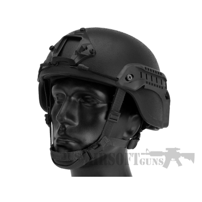 MICH2000 PRO TACTICAL HELMET BLACK 1